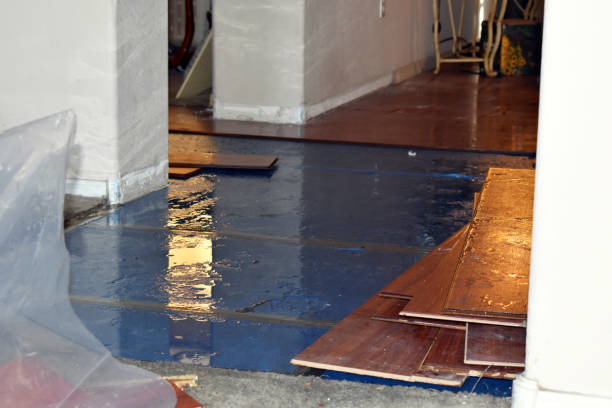 Professional Water Extraction technician working in Hingham, WI